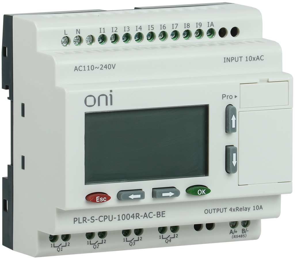 IEK ONI Логическое реле PLR-S. CPU1004(R) 220В AC с экраном. фото