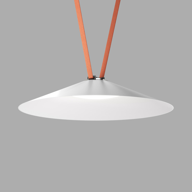 Denkirs DK5568-WH+BK Cветильник для трека-ремня Belty, серия Flow, со светодиодом, D600*H122мм, 48V DC, 24W, RA90, 120°, 4000K, IP20, белый с черным, фото