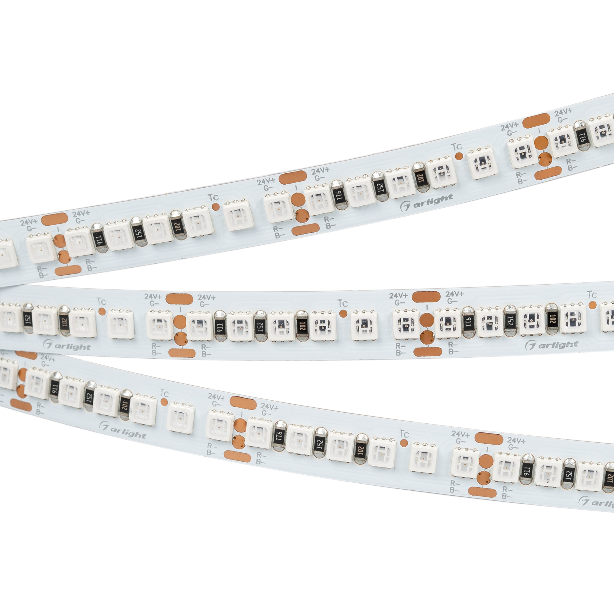 Arlight Светодиодная лента RT-G168-10mm 24V RGB (17.3 W/m, IP20, 3838, 5m) (Открытый) фото