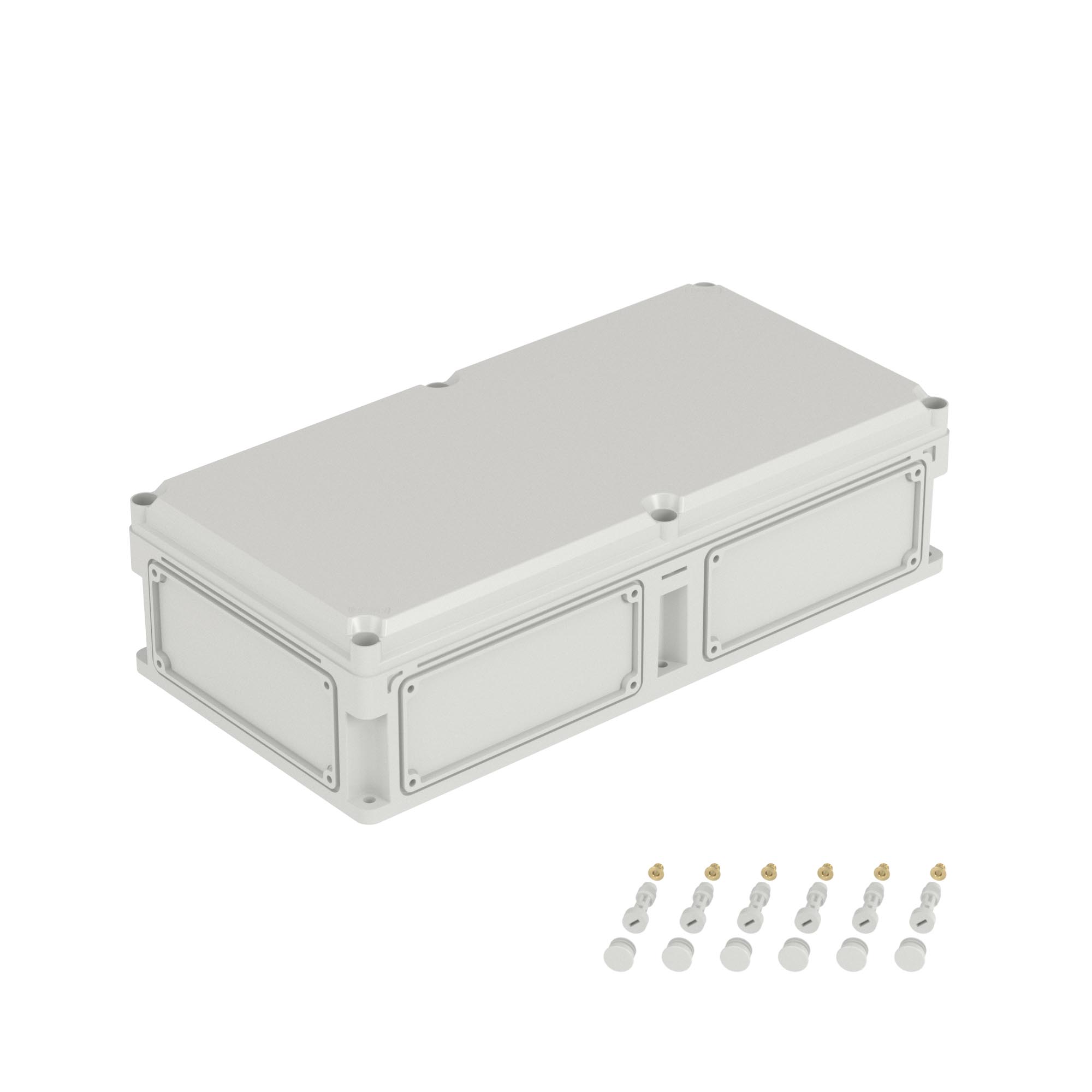 DKC Корпус RAM box без МП 600х300х160 мм, с фланцами, непрозрачная крышка  высотой 35 мм, IP66/IP67 фото