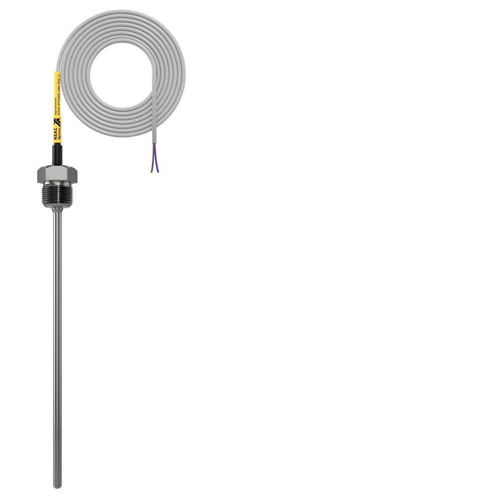 КЭАЗ Датчик температуры погружной OptiSensor ESTF-PT1000-200-PVC-2. фото