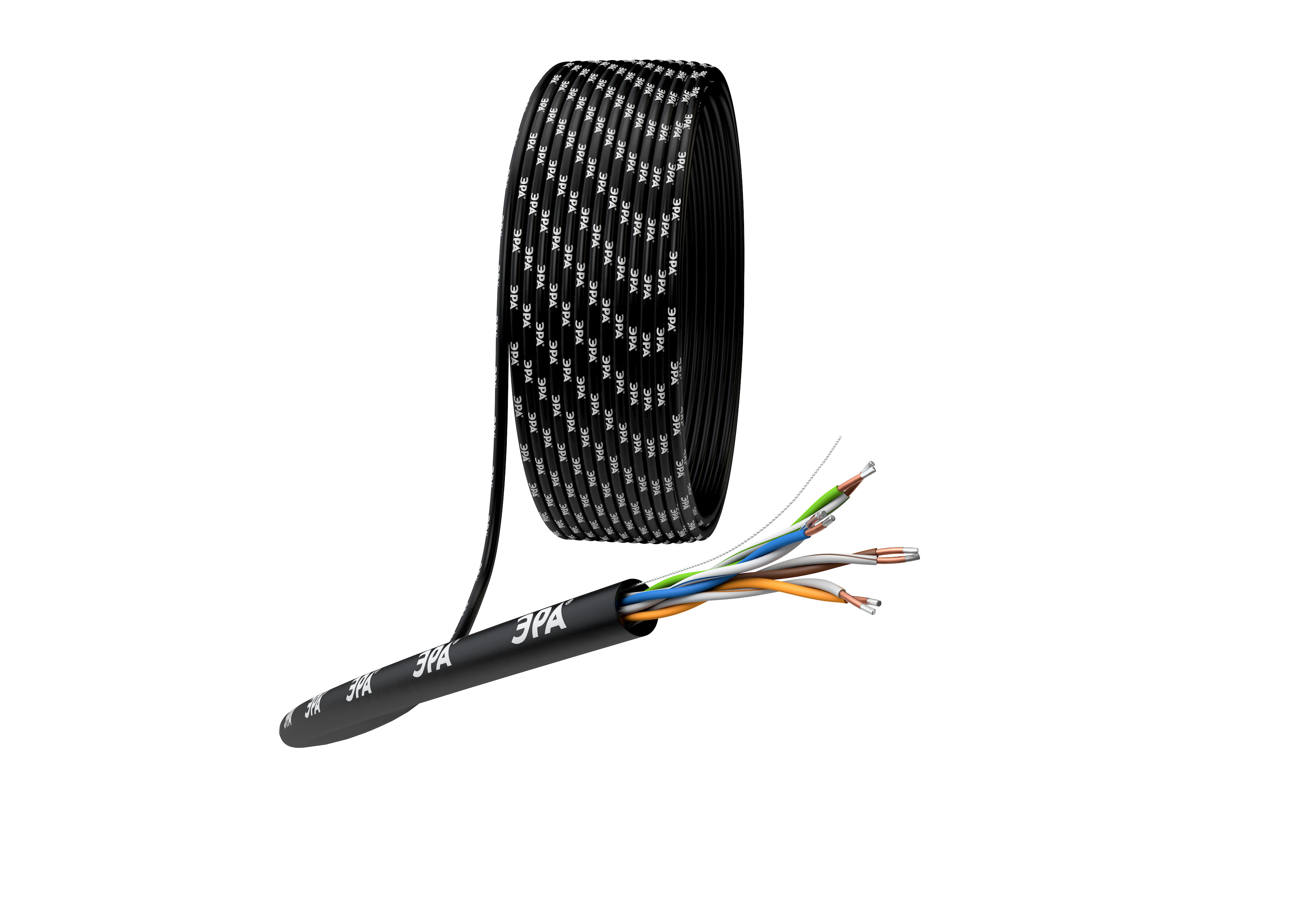 ЭРА Кабель витая пара SIMPLE U/UTP 4x2x24AWG Cat5e CCA PE OUTDOOR 305м фото