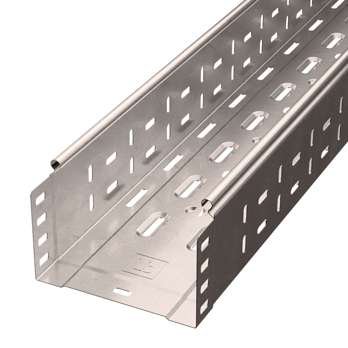 Промрукав Лоток перфорированный Стандарт INOX (AISI 409) 150х100х3000 (0,7 мм) (6 м/уп) фото