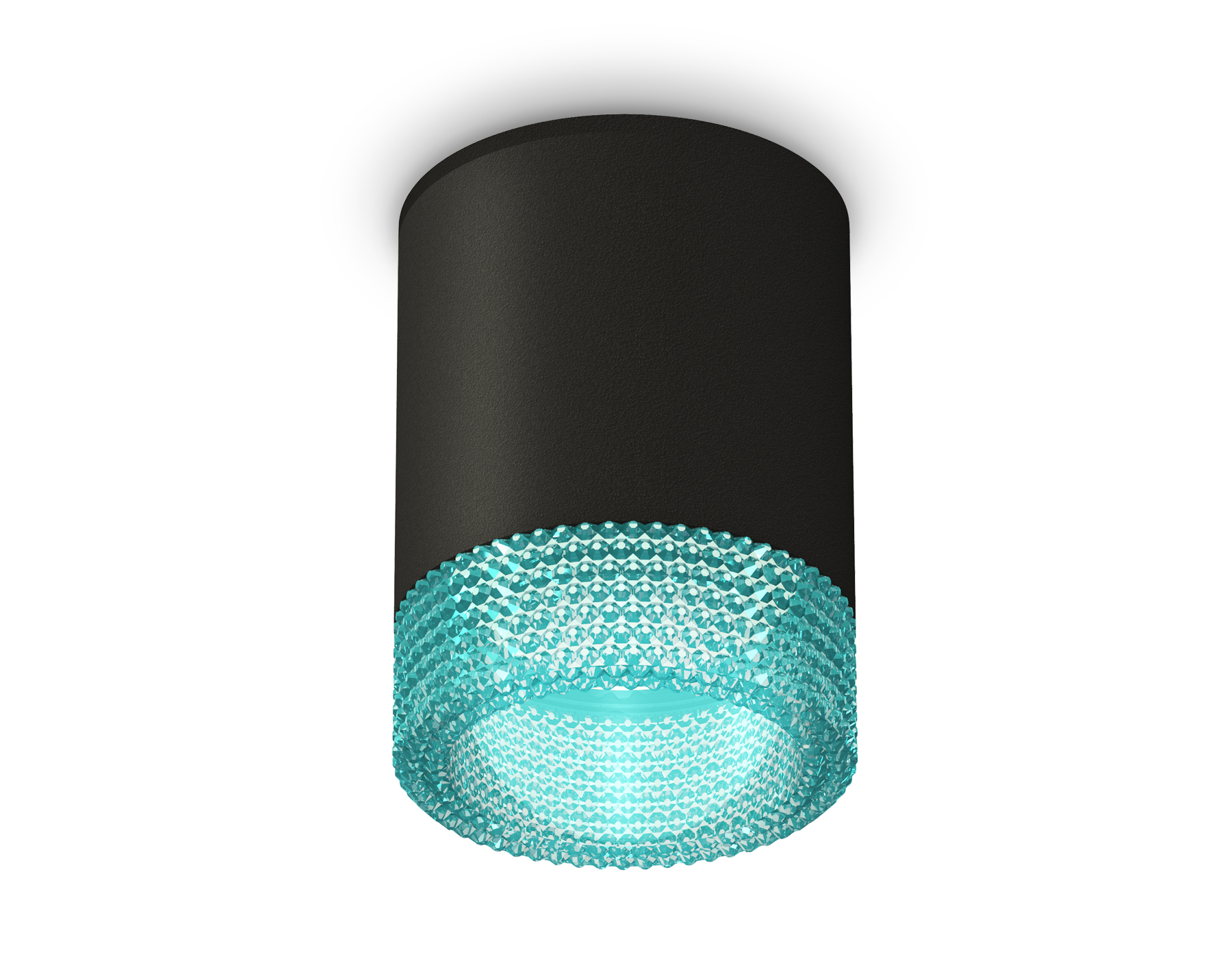 Ambrella Комплект накладного светильника XS6302043 SBK/BL черный песок/голубой MR16 GU5.3 (C6302, N6153) фото