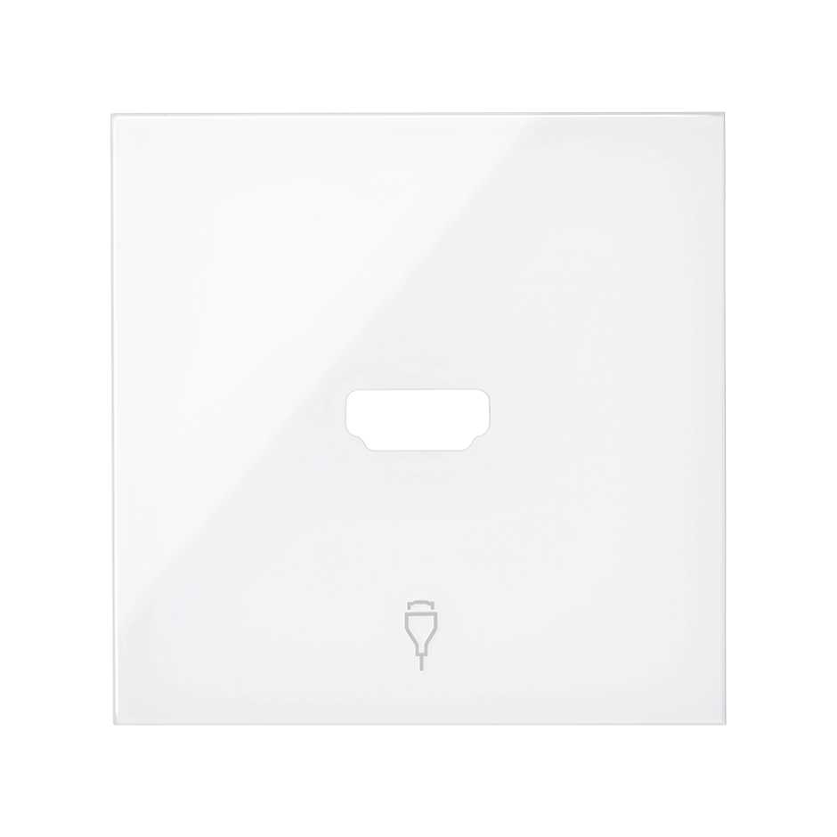Simon 100 Белый глянец Накладка розетки HDMI фото