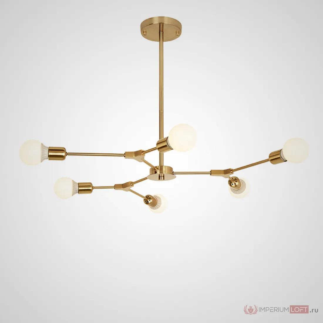 ImperiumLoft Люстра на штанге LATE D86 Gold фото