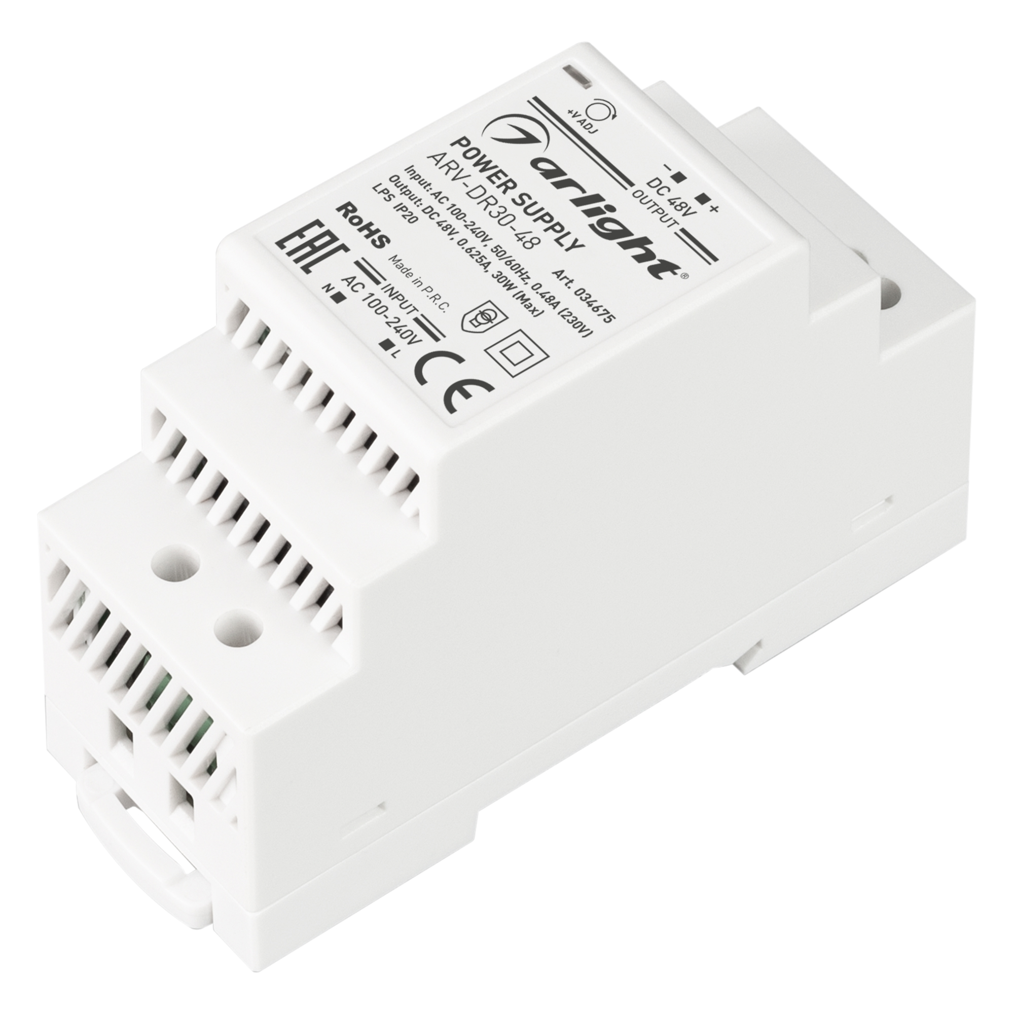Arlight Блок питания ARV-DR30-48 (48V, 0.6A, 30W) (IP20 DIN-рейка) фото
