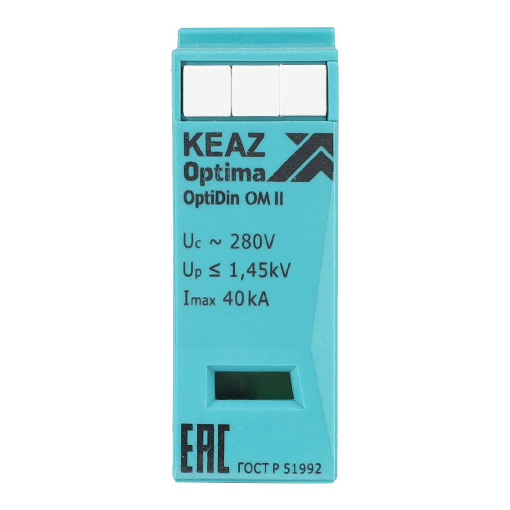КЭАЗ Сменный модуль (УЗИП) OptiDin OM-II-0-280/40. фото