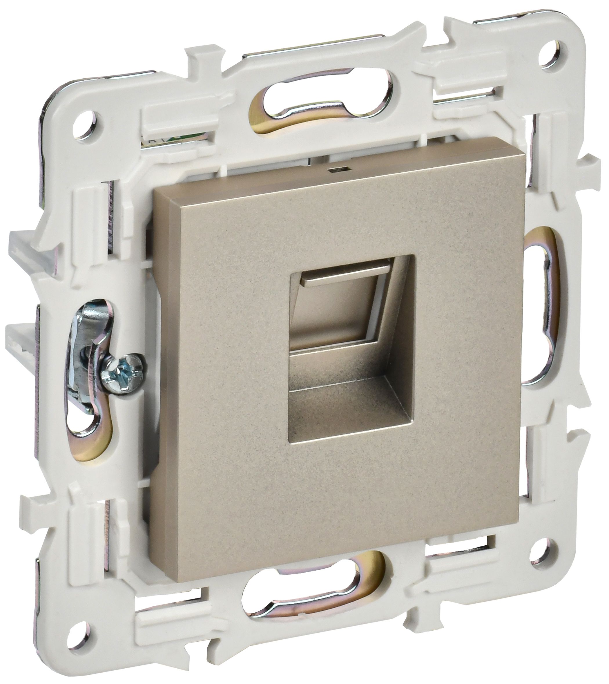 IEK SKANDY Шампань Розетка компьютерная RJ45 кат.5E SK-K01Sh фото