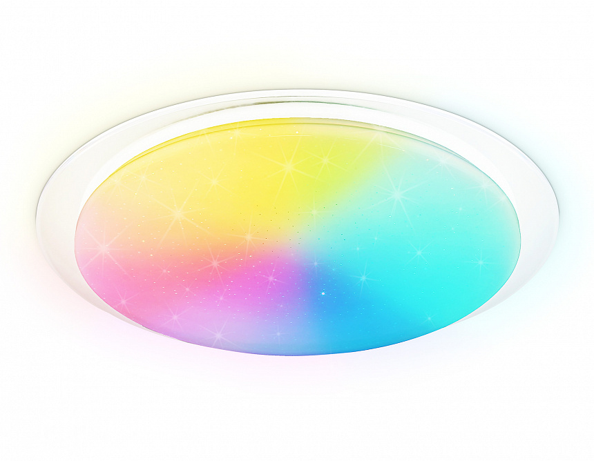 Ambrella Светильник светодиодный RGB с пультом FZ770 WH белый IP20 42W 3000-6500K+RGB 450*55 (ПДУ ИК) фото