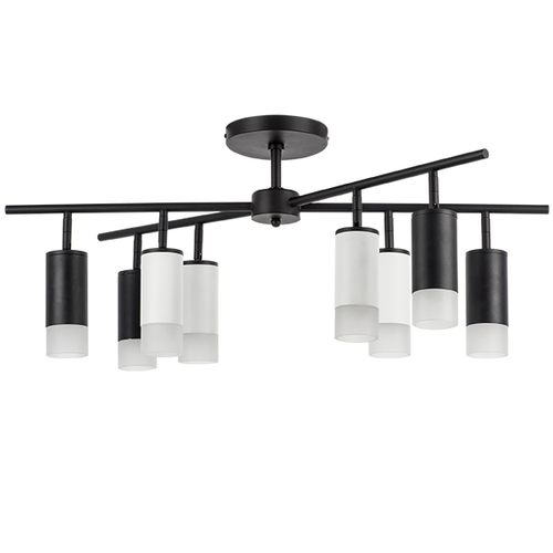 Lightstar LR7283743641 Люстра RULLO 8х50W GU10 ЧЕРНЫЙ/БЕЛЫЙ (571728+214437-4+214436-4+202431-8), шт фото