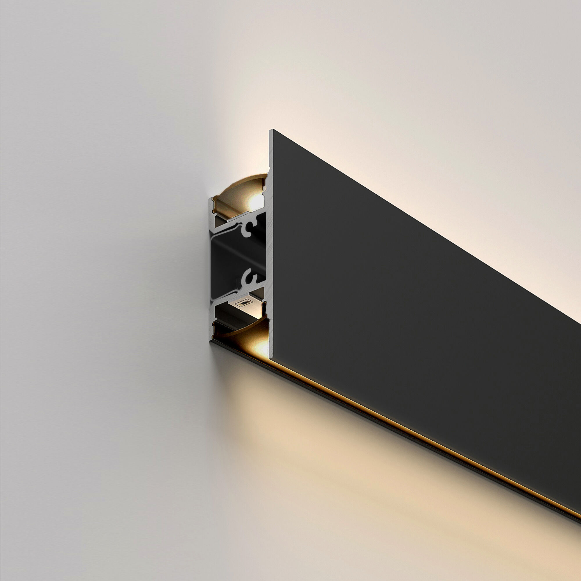 Elektrostandard LL-2-ALP022 Накладной алюминиевый профиль черный/белый для LED ленты (под ленту до 13,5mm) фото