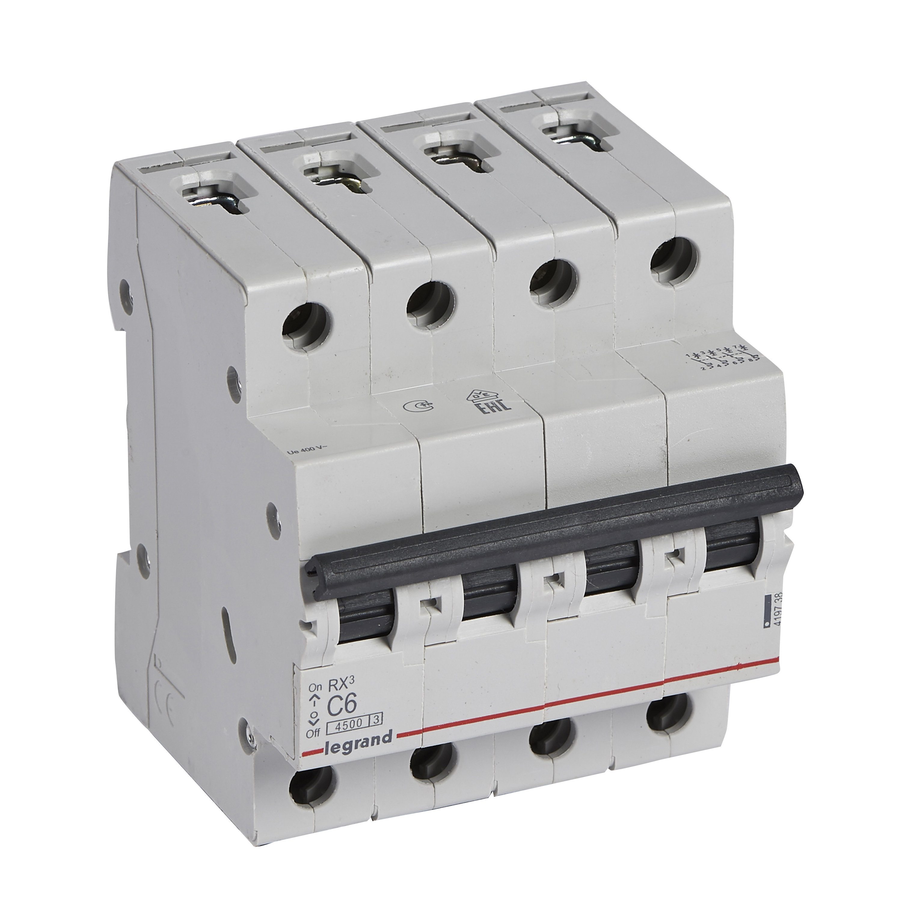 Legrand RX3 Автоматический выключатель 4P 6А (C) 4,5kA. фото