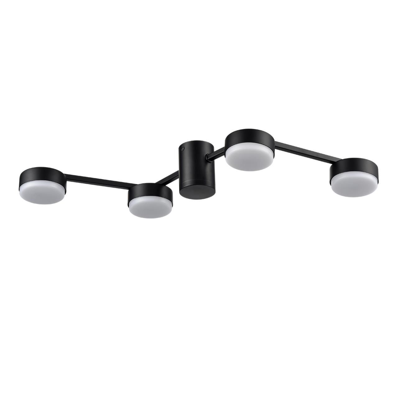 Lumion 8187/4C COMFI LN25 черный, металл Люстра потолочная LED GX53 4*7W 220V SANATA фото