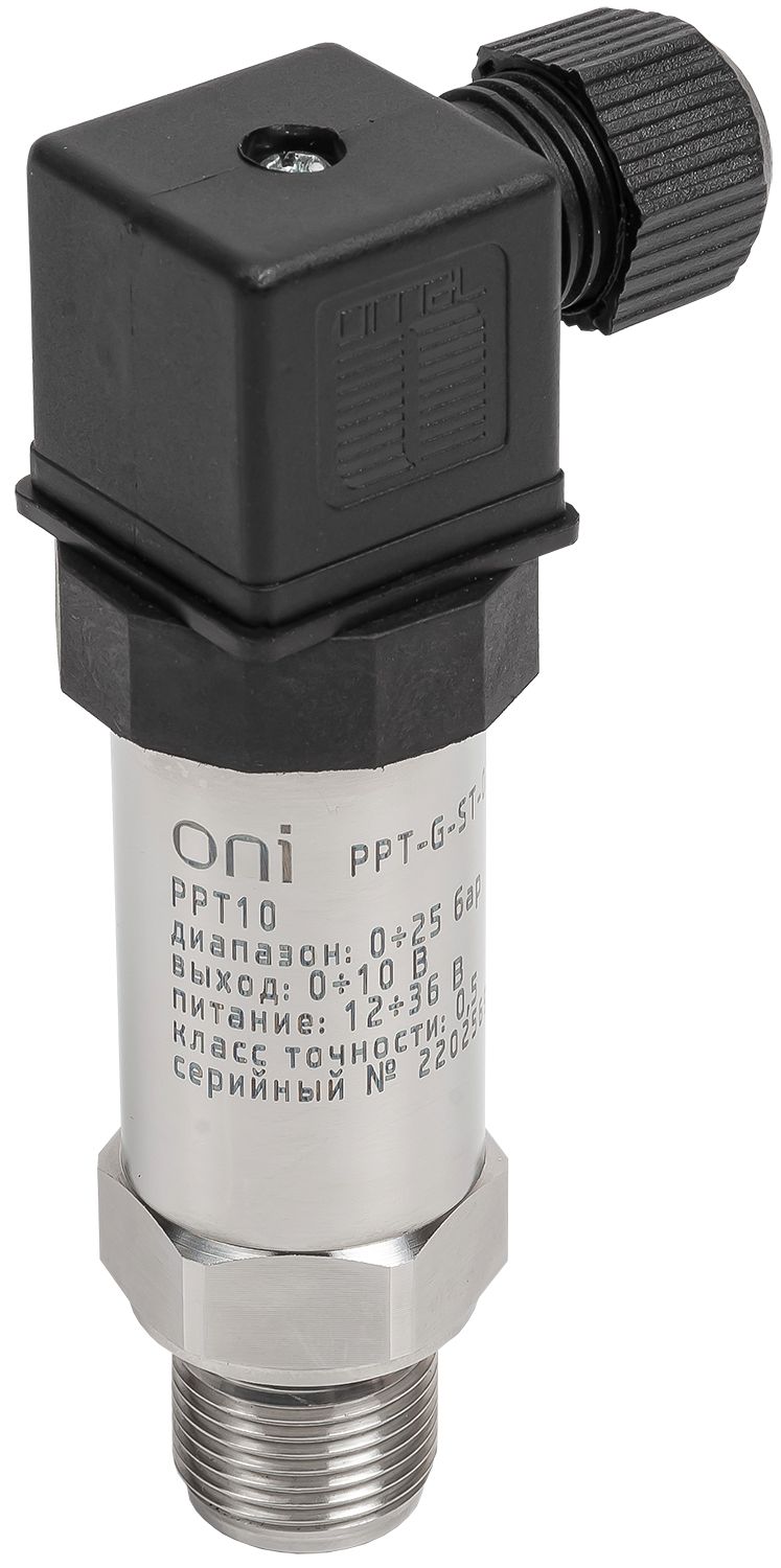 IEK ONI Преобр. давл. PPT10 0,5% 0-25Бар 0-10В M20 DIN43650. фото
