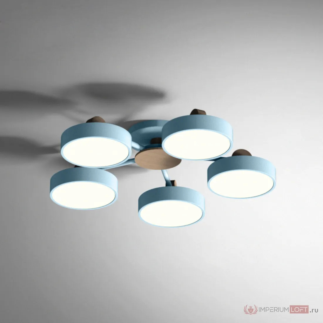 ImperiumLoft Потолочная люстра MOVE 5 Blue фото