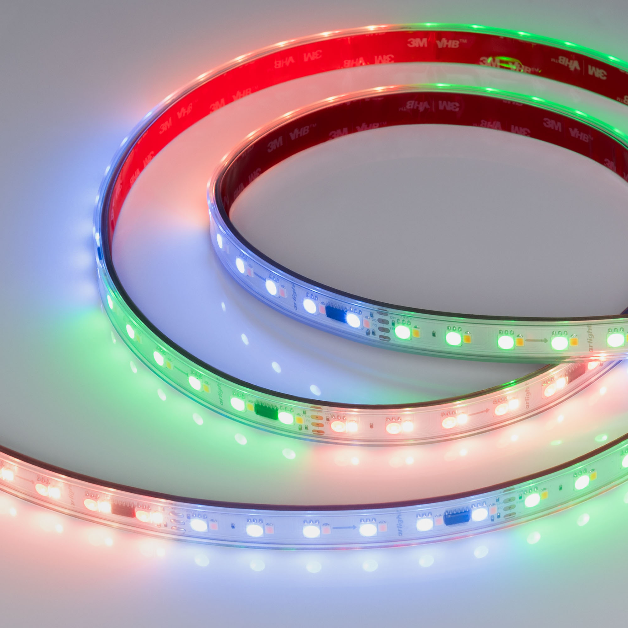 Arlight Светодиодная лента герметичная SPI-P-BA120-14mm 24V RGBW-White-PX6-BPT (16 W/m, IP66, 5060/2835, 5m) (бегущий огонь) фото