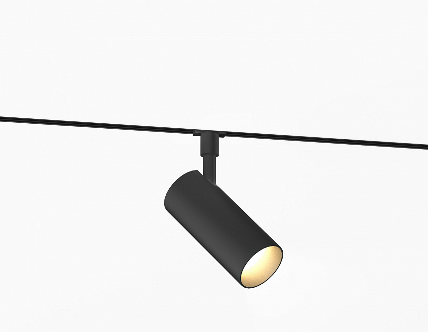 Ambrella Светильник светодиодный трековый Magnetic 48V 10mm GL2305 BK черный IP20 12W 3CCT 3000-6000K 48V 24° D45*100 фото
