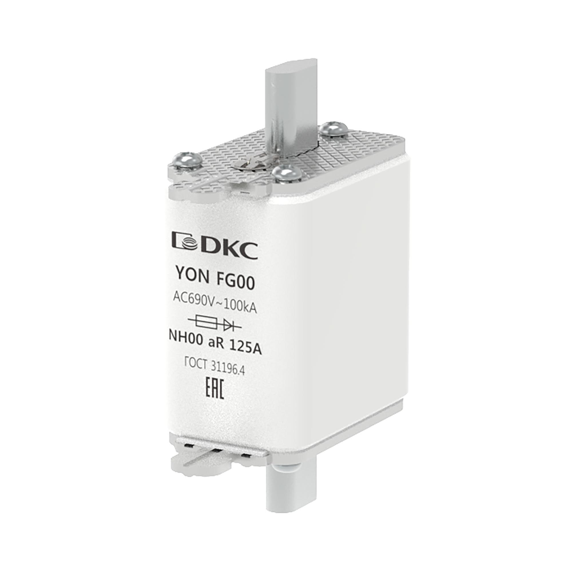 DKC Предохранитель YON ножевого типа FG00 125А 690V характеристика aR фото