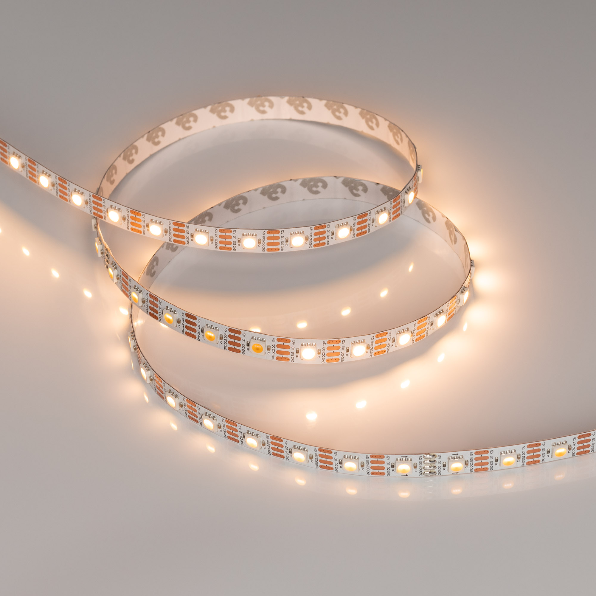 Arlight Лента SPI-B60-10mm 12V Warm2700-PX1-RAM (9.3 W/m, IP20, 5060, 5m) (бегущий огонь) фото