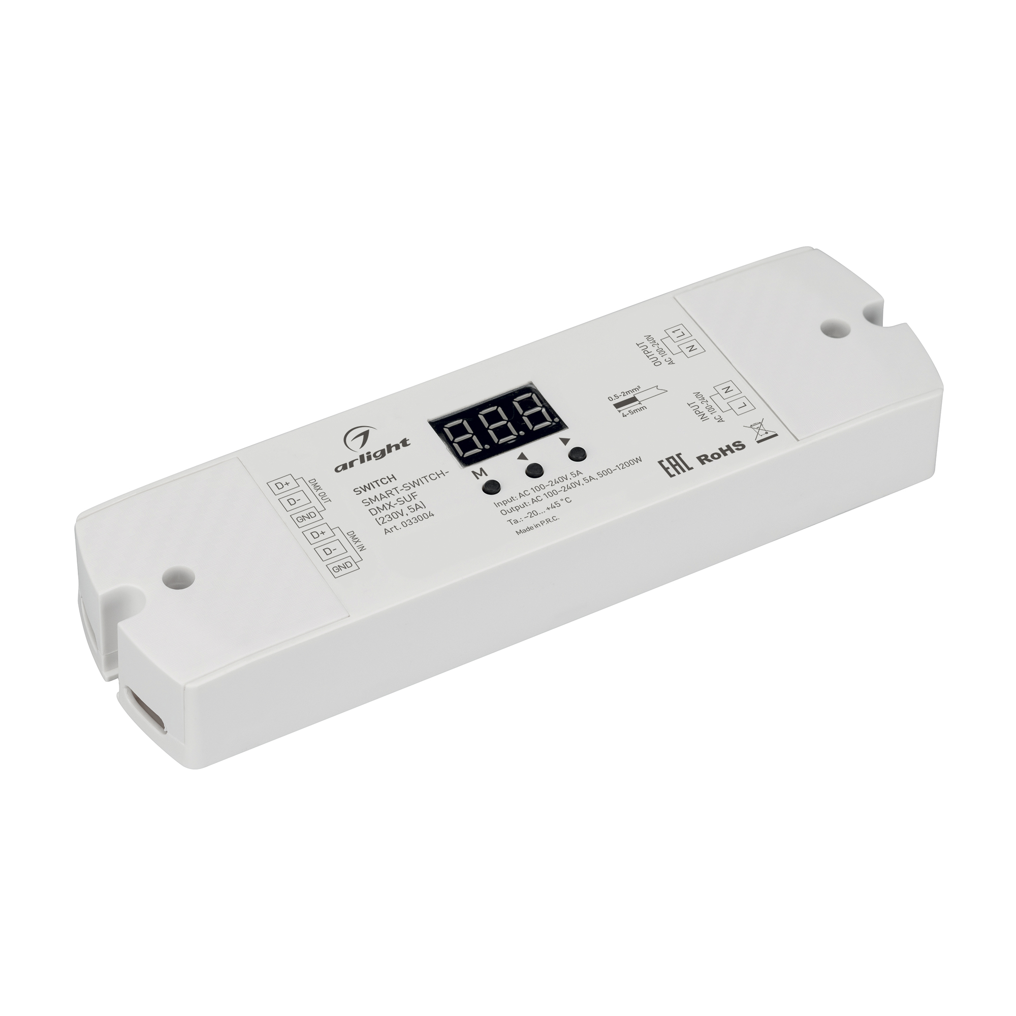 Arlight Выключатель SMART-SWITCH-DMX-SUF (230V, 5A) (IP20 Пластик, 3 года) фото