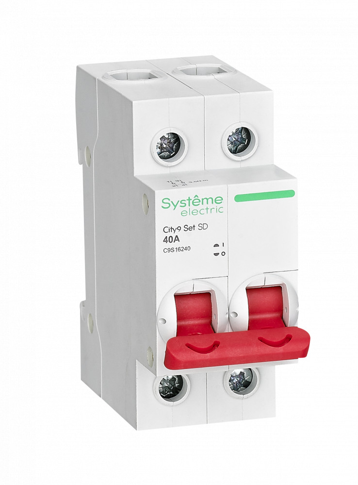 Systeme Electric City9 Set Выключатель нагрузки (ВН) 2P 40А 400В фото
