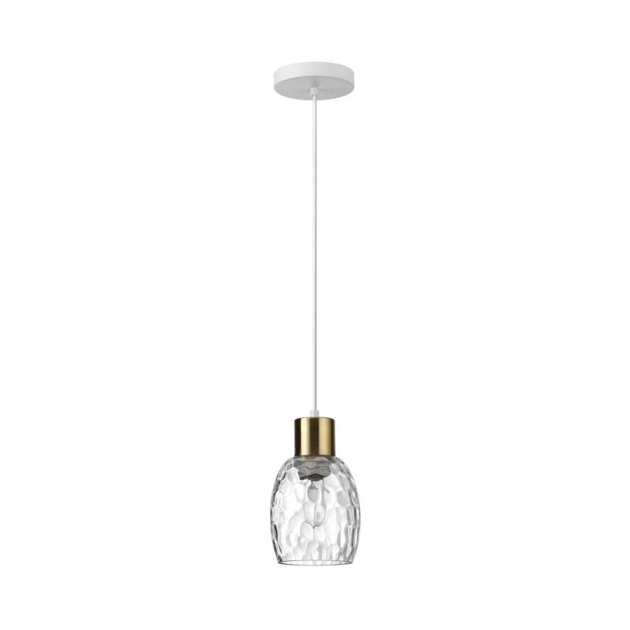 Lumion 6583/1A MODERNI LN24 белый, золотой/прозрачный/металл/стекло Подвес E27 1*40W 220V ICE фото
