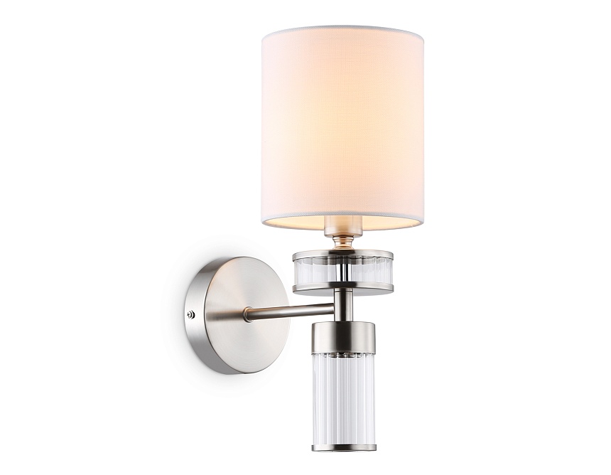 Ambrella Светильник настенный LH71295 SN/WH никель/белый E14 max 40W 210*130*340 фото