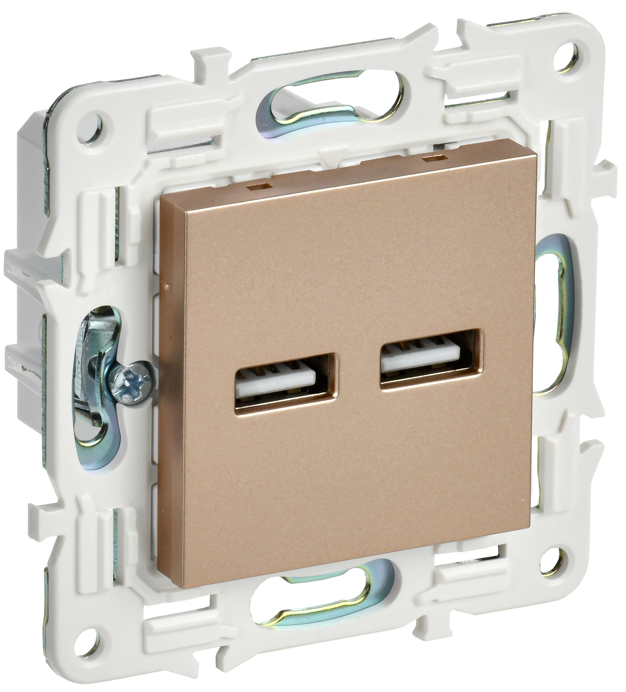 IEK SKANDY Песочный Розетка USB A+A 3,1А SK-R15Sa фото