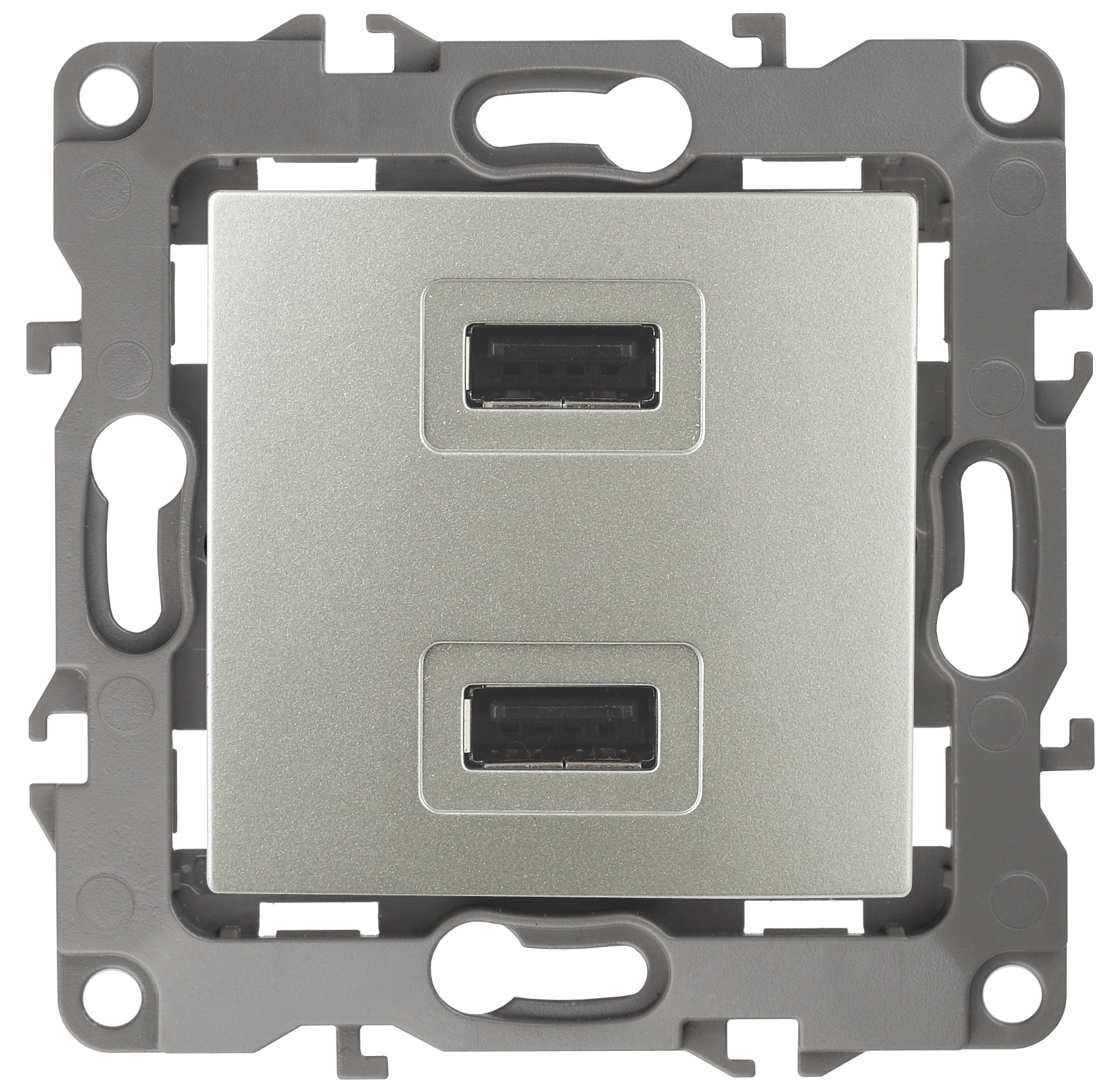ЭРА 12-4110-15 Устройство зарядное USB, 230В/5В-2100мА, IP20, Эра12, перламутр (6/60/1920) фото