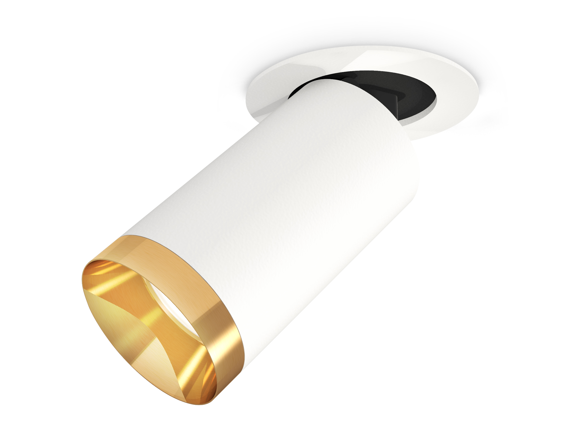 Ambrella Комплект встраиваемого поворотного светильника XM6322204 SWH/PYG белый песок/золото желтое полированное MR16 GU5.3 (A2241, C6322, N6134) фото