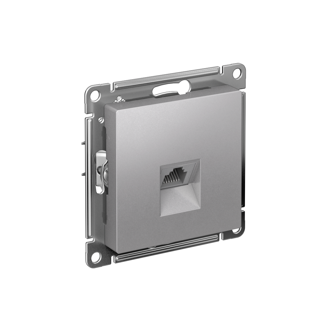 Systeme Electric AtlasDesign Алюминий Розетка компьютерная RJ45, кат. 6A, механизм фото