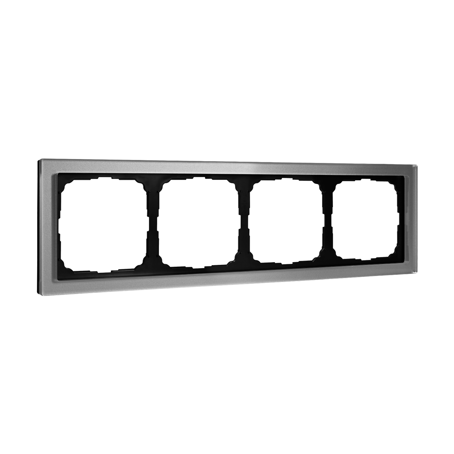 Systeme Electric ArtGallery Pure Органическое стекло Алюминий Рамка 4-ая фото