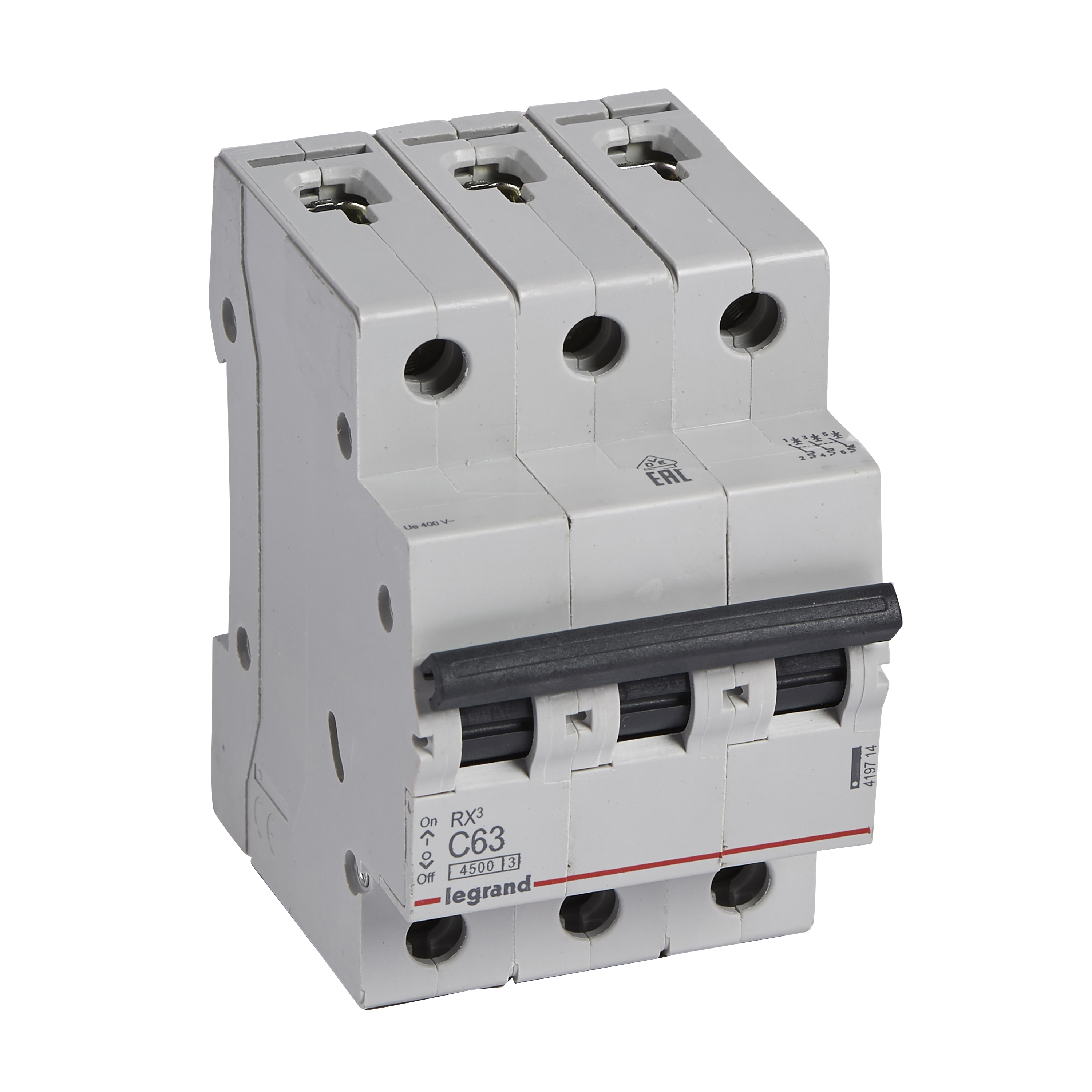 Legrand RX3 Автоматический выключатель 3P 63А (C) 4,5kA. фото