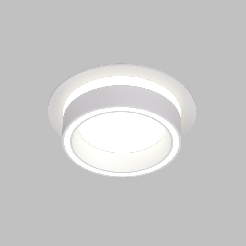 Denkirs DK2100-WH Встраиваемый светильник NIKO, IP 20, до 15 Вт, GX53, LED, белый, акрил, алюминий фото