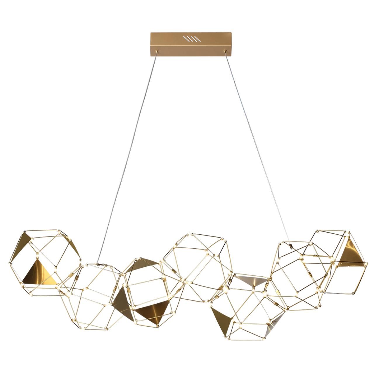 Odeon Light 5086/32L L-VISION ODL25 античная бронза/металл Люстра LED 32W 4000K 1900Лм TRELLIS фото