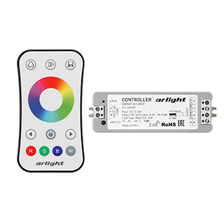 Arlight Контроллер SMART-RGB-SET-RING (12-24V, 3x3A, ПДУ 2.4G) (IP20 Пластик, 5 лет) фото