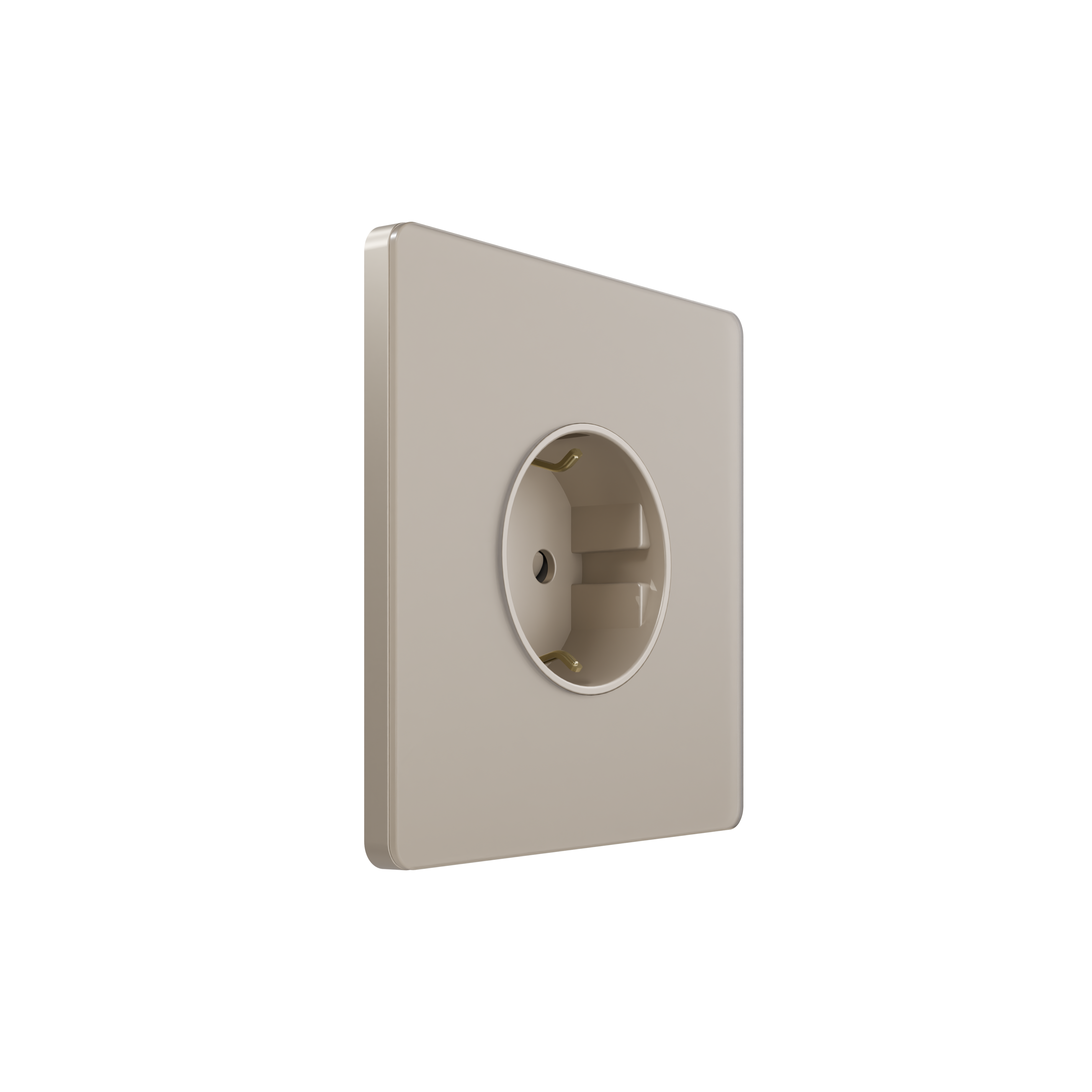 Systeme Electric Systeme Infinity Песчаный берег Розетка с заземлением со шторками, 16А фото