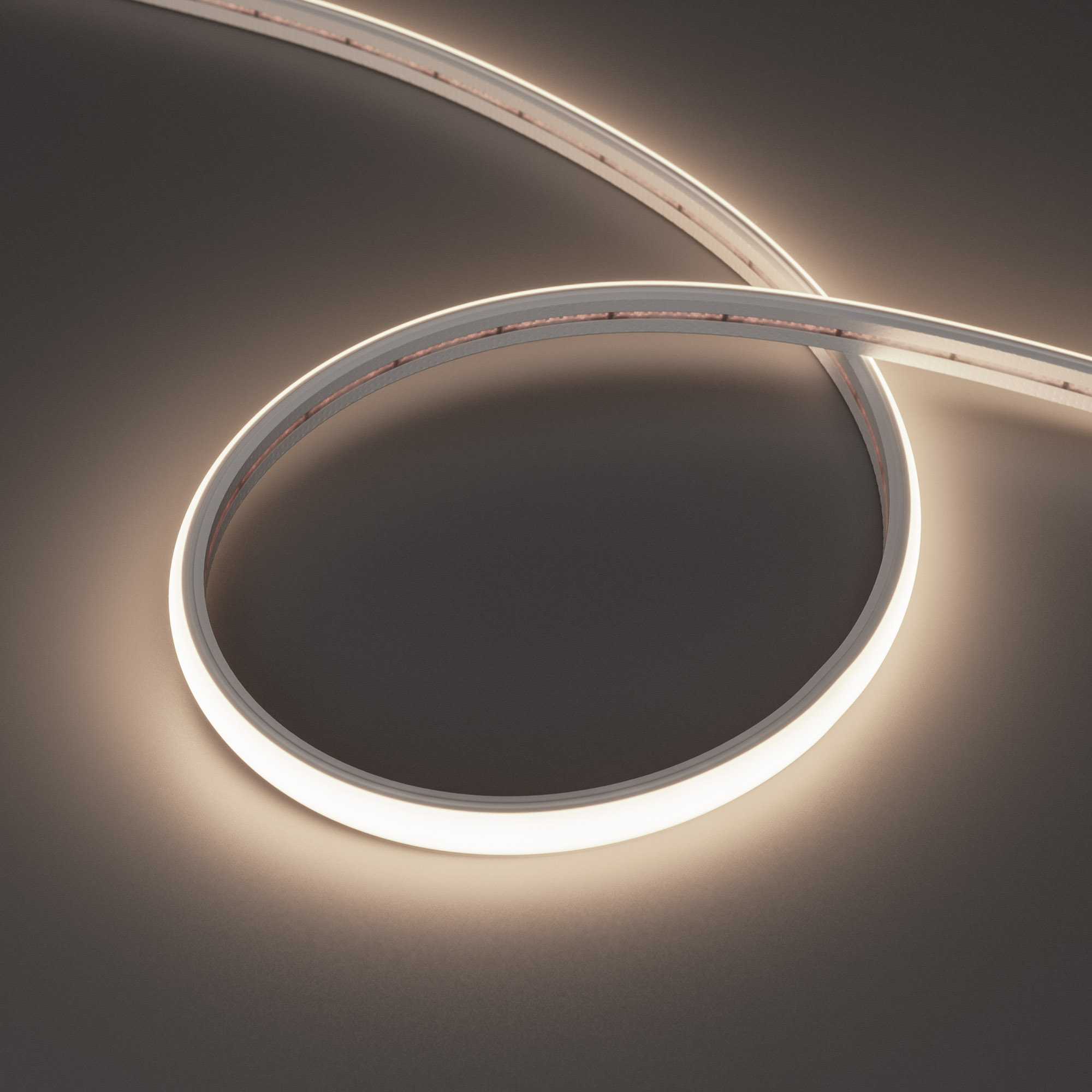 Arlight Лента герметичная MOONLIGHT-TOP-X320-11x7mm 24V Day4000 (10 W/m, IP65, CSP, 5m, wire x2) (Силикон) фото