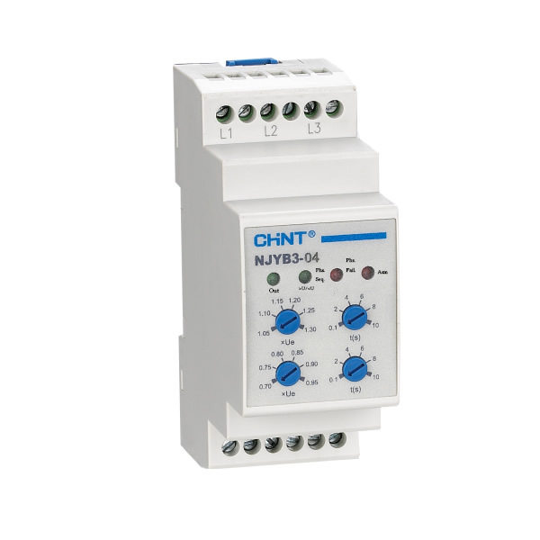 CHINT Реле контроля фаз NJYB3-8 AC380V (R) фото
