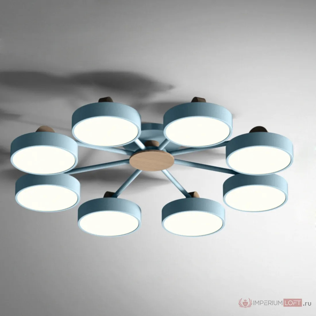 ImperiumLoft Потолочная люстра MOVE 8 Blue фото