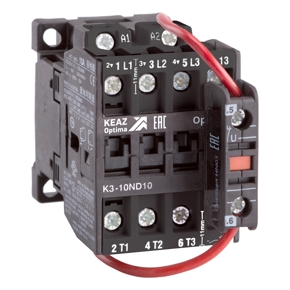 КЭАЗ Контактор OptiStart K3-10ND01=24DC. фото