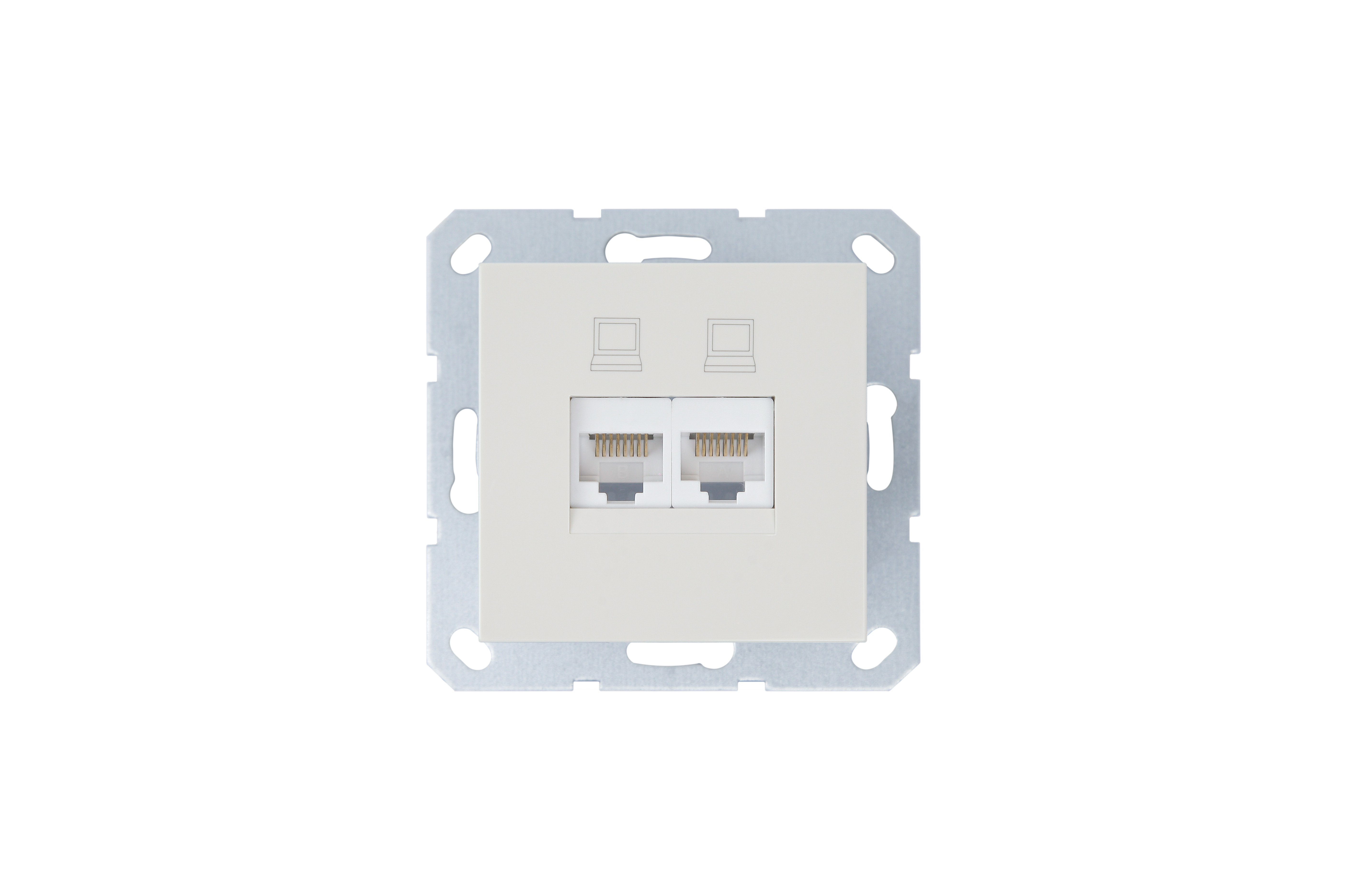 Jasmart G Слоновая кость Рзетка RJ45 2-ая, 6 категория фото