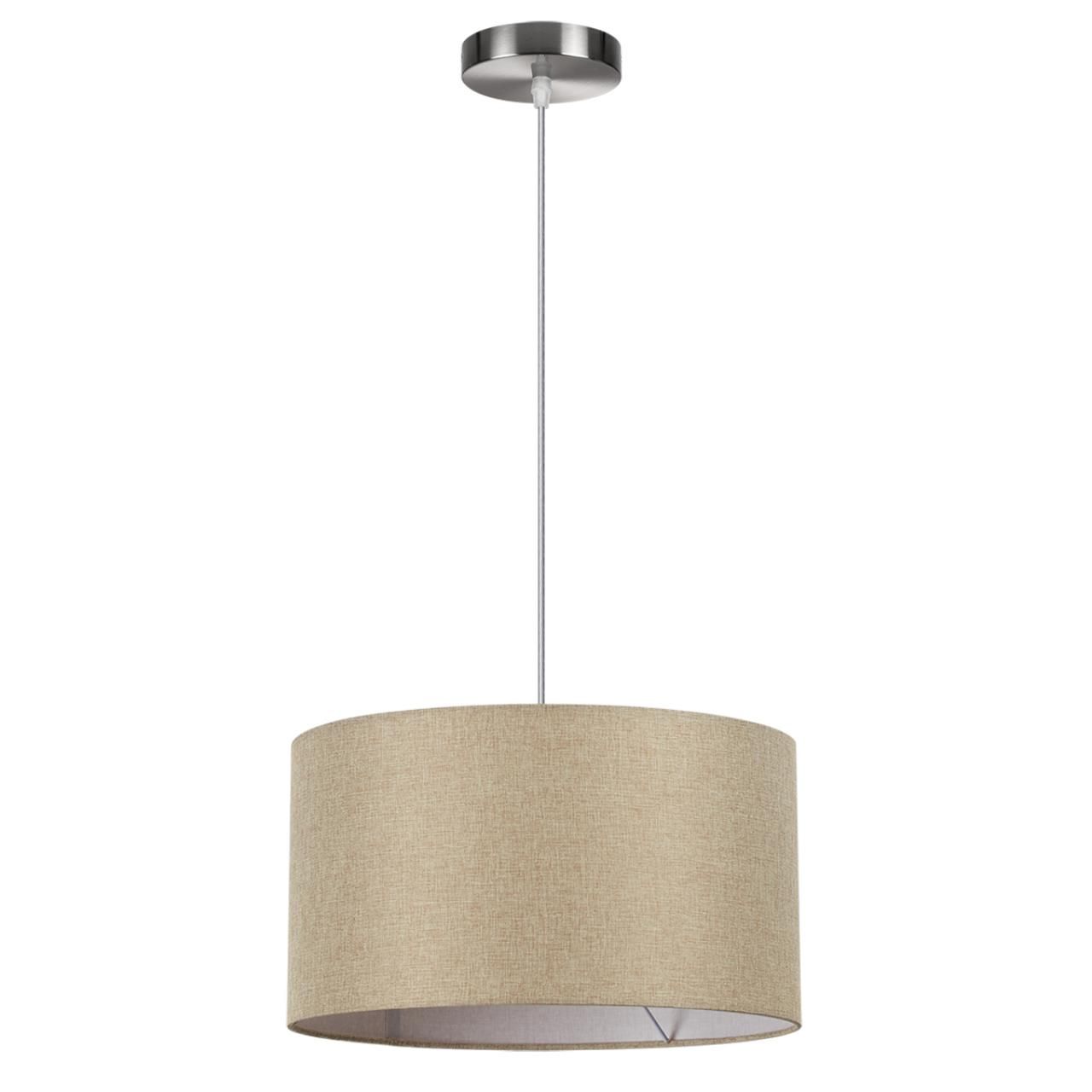 Lumion 8250/2 MODERNI LN25 000  никель/бежевый, металл/текстиль Подвес Е27 2*60W 220V NIKKI фото
