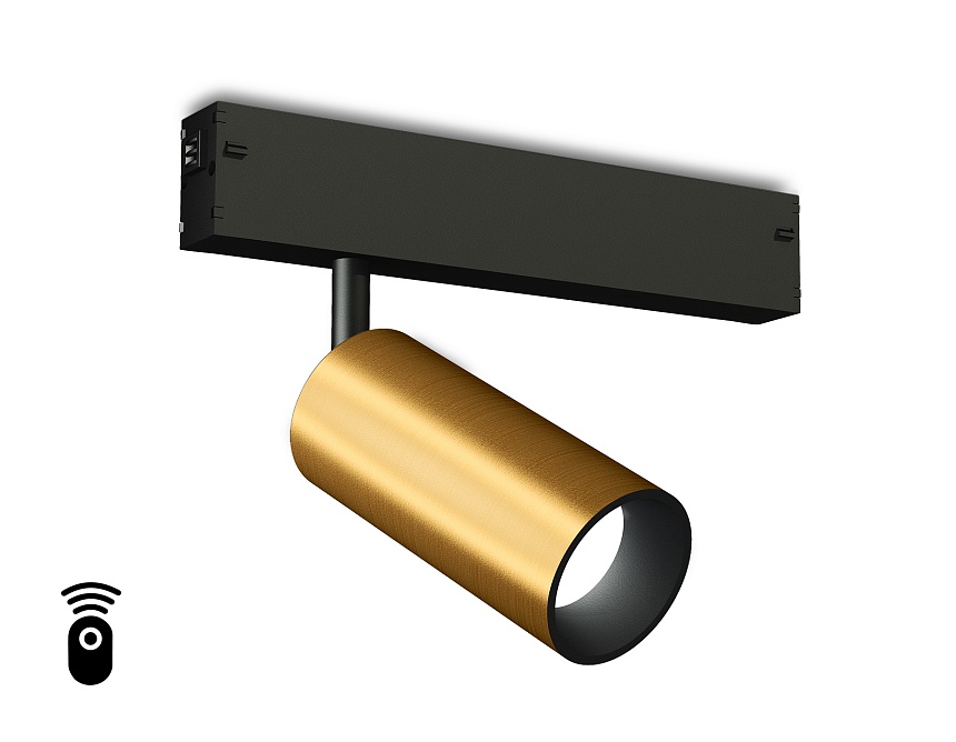 Ambrella Светильник светодиодный диммируемый для шинопровода Magnetic 220V GL1213 GD золото IP20 12W 3000K-6400K 36° D45*100 (Без ПДУ) фото