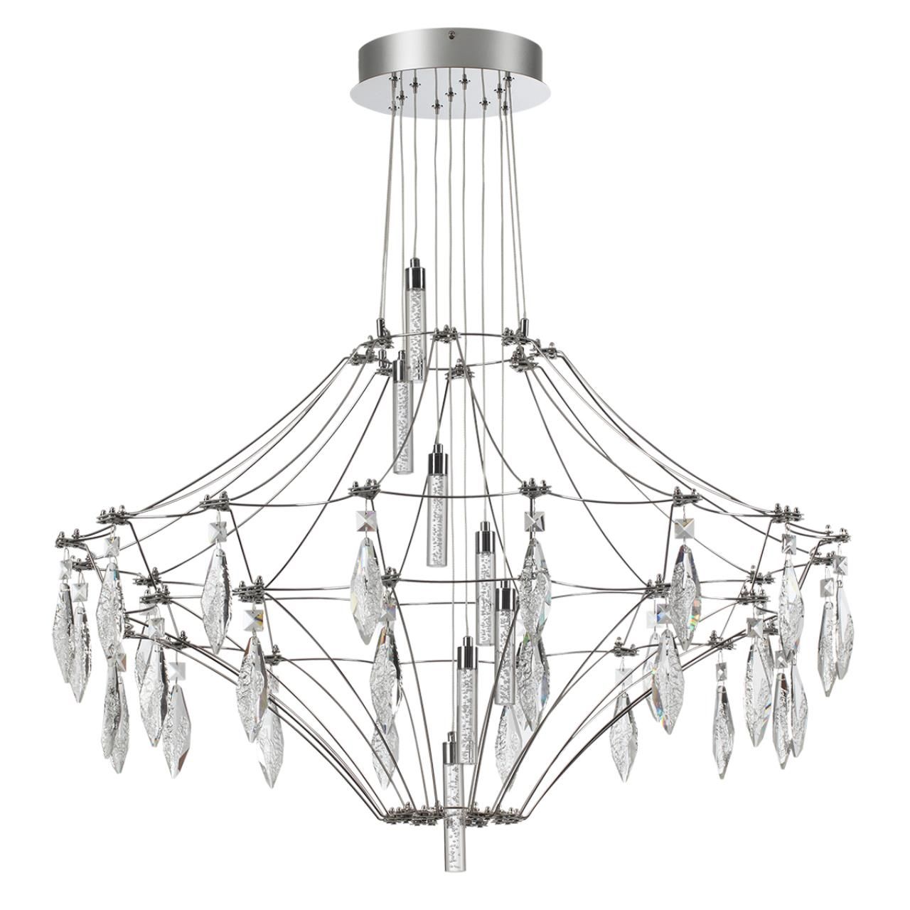 Odeon Light 6699/51CL CLASSIC ODL_EX25 Потолочный светильник металл/хрустальметалл/нерж сталь IP20 LED 51W 4000K 220-240V FLAMENCO фото