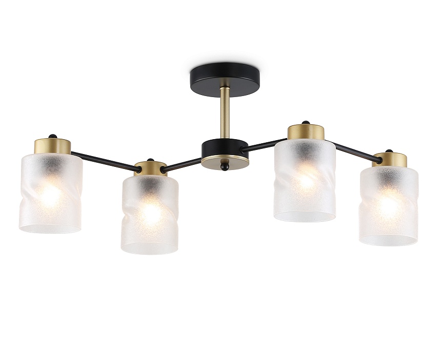 Ambrella Светильник подвесной TR303324/4 BK/GD черный/золото E27/4 max 60W 650*290*270 фото