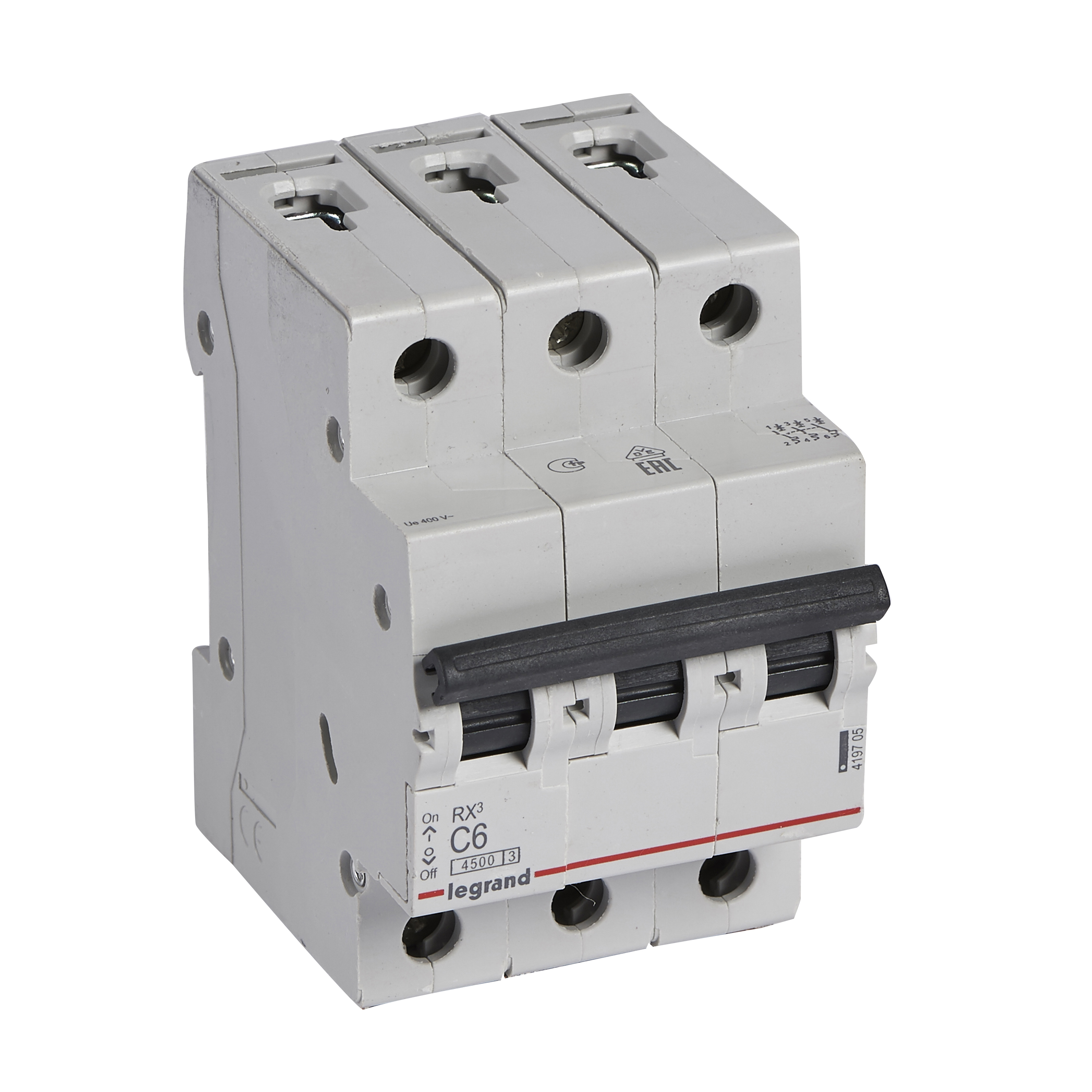 Legrand RX3 Автоматический выключатель 3P 6А (C) 4,5kA. фото