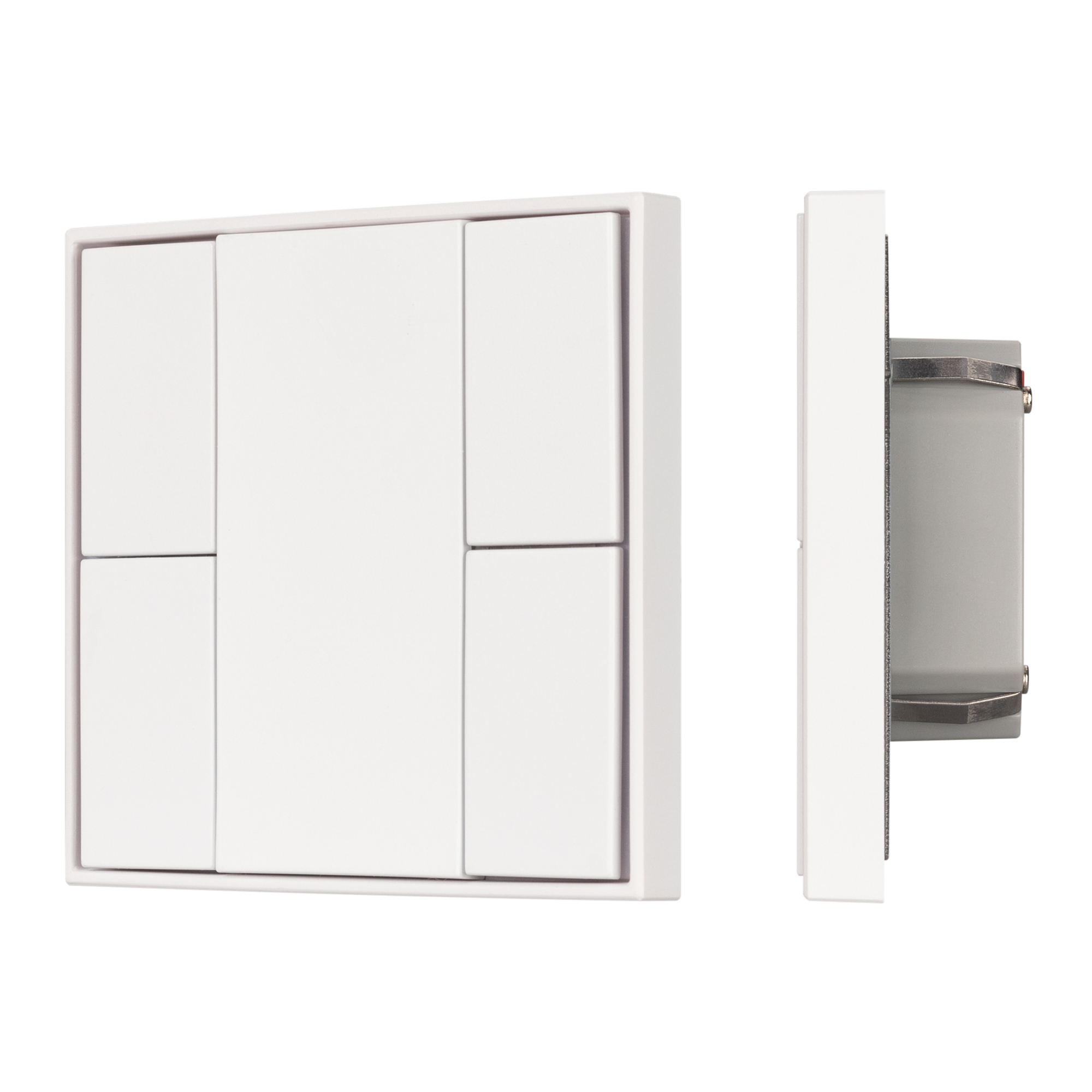 Arlight INTELLIGENT ARLIGHT Кнопочная панель KNX-301-22-4-SH-IN White (BUS, Frame) (IARL, IP20 Пластик, 3 года) фото