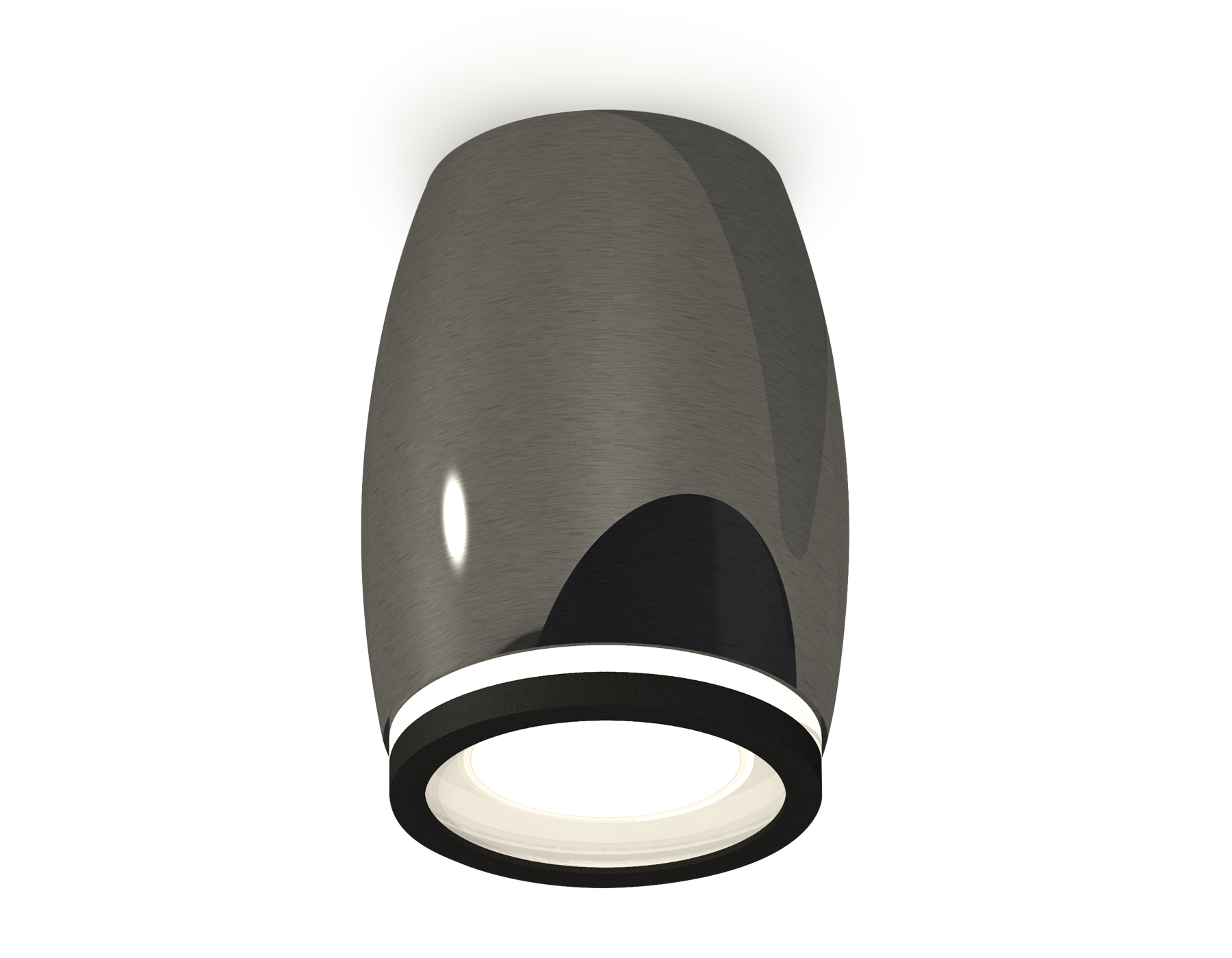 Ambrella Комплект накладного светильника с акрилом XS1123020 DCH/SBK/FR черный хром/черный песок/белый матовый MR16 GU5.3 (C1123, N7121) фото